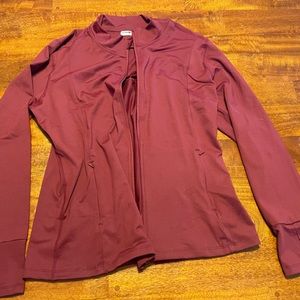 Dark Pink XL tight fitted sportswear jacket.